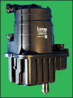 LUCAS LFDF151 - Tipo de filtro: con sensor de agua<br>Tipo de combustible: Gasóleo<br>Tipo de filtro: con conexión para sensor de agua<br>Longitud [mm]: 138<br>Ancho [mm]: 111,5<br>Ø entrada [mm]: 10<br>Ø salida [mm]: 8<br>Altura [mm]: 188,5<br>Tipo de cárter/carcasa: Cubierta de plástico<br>