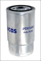 LUCAS LFDS160X - Tipo de filtro: Filtro enroscable<br>Tipo de combustible: Gasóleo<br>Tipo de filtro: para trabajo pesado<br>Diámetro exterior [mm]: 88<br>Medida de rosca: Purge M12x1.5<br>Diámetro de junta tórica de [mm]: 62<br>Diámetro de junta tórica hasta [mm]: 70<br>Rosca, salida: M16x1.5<br>Altura [mm]: 171<br>