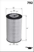 LUCAS LFOE328 - Tipo de filtro: Cartucho filtrante<br>Altura [mm]: 123<br>Diámetro exterior [mm]: 65<br>Diám. int. 1 [mm]: 31<br>Diám. int. 2[mm]: 31<br>