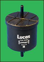 LUCAS LFPF007 - año construcción hasta: 06/1992<br>Tipo de filtro: Filtro de tubería<br>Altura [mm]: 155<br>Diámetro exterior [mm]: 80<br>Rosca 1: M12x1,5<br>Rosca 2: M14x1,5<br>