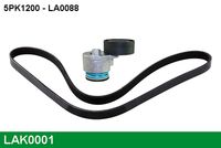 LUCAS 5PK1200L - Correa trapecial poli V