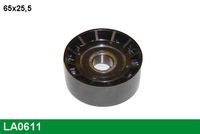 KAMOKA R0597 - año construcción desde: 09/2013<br>Unidades accionadas: Alternador<br>Superficie: liso<br>Diámetro exterior [mm]: 65<br>Ancho [mm]: 25,5<br>