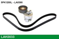 LUCAS 5PK1200L - Correa trapecial poli V