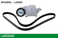 GATES K026PK965 - Código de motor: UBGA<br>Unidades accionadas: Alternador<br>Variante de equipamiento: -AC<br>Número de dientes: 6<br>Ancho [mm]: 21<br>Longitud [mm]: 802<br>cant. correas: 1<br>Rodillos incluidos: 1<br>Peso [kg]: 1,0<br>