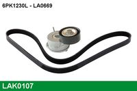 GATES K036PK1245 - Unidades accionadas: Alternador<br>Poleas: con polea cigüeñal<br>