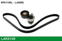 GATES K066PK1195 - Unidades accionadas: Alternador<br>Equipamiento de vehículo: para vehículos sin aire acondicionado<br>