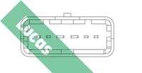 LUCAS FDM691 - Tipo de resistencia: película caliente<br>Número de conexiones: 6<br>Peso [kg]: 0,180<br>para OE N°: 82 00 280 060<br>Tipo de cárter/carcasa: con carcasa (cárter)<br>