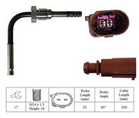 LUCAS LGS6024 - Código de motor: BMN<br>Código de motor: CEGA<br>Sistema de escape: con filtro de partículas<br>Forma: recto<br>Número de enchufes de contacto: 2<br>Longitud de cable [mm]: 720<br>