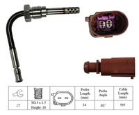 LUCAS LGS6028 - Código de motor: BMN<br>Sistema de escape: antes de filtro de partículos<br>para OE N°: 03G 906 088K<br>Peso [kg]: 0,068<br>Medida de rosca: M14 x 1.5<br>Ancho de llave: 17<br>Longitud de cable [mm]: 400<br>Número de enchufes de contacto: 2<br>Profundidad de montaje [mm]: 35<br>Color de carcasa: marrón<br>Forma del enchufe: en forma de d<br>Ángulo [°]: 90<br>peso neto [kg]: 0,044<br>