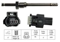 LUCAS LGS6002 - Sensor, temp. gas escape