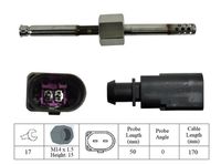 LUCAS LGS6017 - Sensor, temp. gas escape