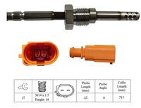 LUCAS LGS6033 - Sensor, temp. gas escape