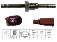 LUCAS LGS6034 - Sensor, temp. gas escape