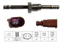 LUCAS LGS6045 - Sensor, temp. gas escape