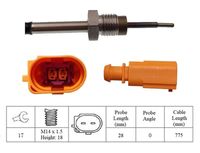 LUCAS LGS7037 - Vehículo con dirección a la izquierda / derecha: para vehic. dirección izquierda<br>Sistema de escape: antes de filtro de partículos<br>