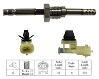 LUCAS LGS7029 - Sensor, temp. gas escape