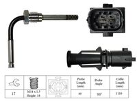 LUCAS LGS7045 - Sensor, temp. gas escape