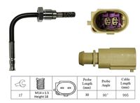 LUCAS LGS7126 - Sensor, temp. gas escape