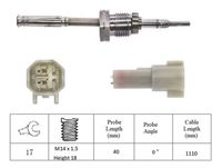 LUCAS LGS7161 - Sensor, temp. gas escape