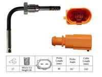 LUCAS LGS7149 - Sensor, temp. gas escape