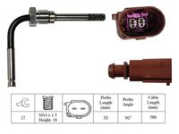 LUCAS LGS7150 - Sensor, temp. gas escape