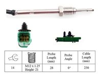 LUCAS LGS7213 - Sensor, temp. gas escape