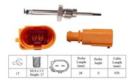 LUCAS LGS7226 - Sensor, temp. gas escape