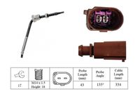 LUCAS LGS7269 - Sensor, temp. gas escape