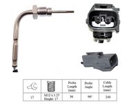 LUCAS LGS7308 - Sensor, temp. gas escape