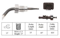 LUCAS LGS7285 - Sensor, temp. gas escape