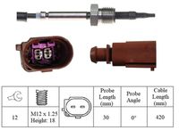 LUCAS LGS7286 - Sensor, temp. gas escape