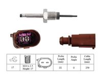 LUCAS LGS7292 - Sensor, temp. gas escape