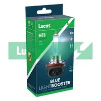 LUCAS LLX472XLPX2 - Tensión [V]: 12<br>Potencia nominal [W]: 60/55<br>Tipo de lámpara: H4<br>Cantidad: 2<br>Versión: Twin Retail<br>Especificación: Upgrade Xenon + 180%<br>Modelo de zócalo, bombilla incandescente: P43t<br>