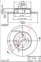 VILLAR 6280151 - año construcción desde: 08/1980<br>Lado de montaje: Eje delantero<br>Tipo de disco de frenos: macizo<br>Diámetro exterior [mm]: 239<br>Espesor de disco de frenos [mm]: 10<br>Diámetro de centrado [mm]: 65<br>Altura [mm]: 38,6<br>Espesor mínimo [mm]: 8<br>Llanta, nº de taladros: 4<br>Cantidad de agujeros de fijación: 1<br>Artículo complementario / información complementaria 2: con tornillo<br>Homologación: ECE-R90<br>Peso [kg]: 6,3<br>