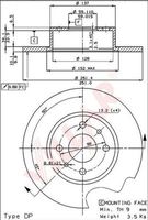 VILLAR 6280144 - año construcción desde: 10/1988<br>Lado de montaje: Eje trasero<br>Tipo de disco de frenos: macizo<br>Diámetro exterior [mm]: 251<br>Espesor de disco de frenos [mm]: 10<br>Diámetro de centrado [mm]: 59<br>Altura [mm]: 50,6<br>Espesor mínimo [mm]: 9<br>Llanta, nº de taladros: 4<br>Cantidad de agujeros de fijación: 2<br>Homologación: ECE-R90<br>Peso [kg]: 7,45<br>