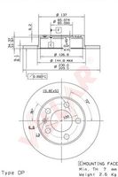 VILLAR 6280155 - Disco de freno