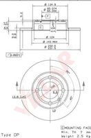 VILLAR 6281769 - Lado de montaje: Eje delantero<br>Altura [mm]: 34<br>Peso [kg]: 7,462<br>Tipo de disco de frenos: ventilación interna<br>Espesor de disco de frenos [mm]: 18<br>Espesor mínimo [mm]: 16<br>Diámetro exterior [mm]: 239<br>Número de orificios: 4<br>Diámetro de centrado [mm]: 65<br>Par apriete [Nm]: 110<br>Artículo complementario / información complementaria 2: con tornillos<br>