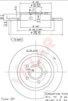 VILLAR 6282043 - Disco de freno