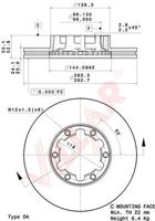 VILLAR 6280924 - Lado de montaje: Eje delantero<br>Llanta, nº de taladros: 5<br>Altura [mm]: 53<br>Peso [kg]: 12,942<br>Tipo de disco de frenos: ventilación interna<br>Espesor de disco de frenos [mm]: 24<br>Espesor mínimo [mm]: 22<br>Diámetro exterior [mm]: 263<br>Número de orificios: 5<br>Diámetro de centrado [mm]: 96<br>