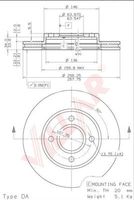 VILLAR 6280323 - Lado de montaje: Eje delantero<br>Tipo de disco de frenos: ventilado<br>Diámetro exterior [mm]: 258<br>Espesor de disco de frenos [mm]: 22<br>Diámetro de centrado [mm]: 63,6<br>Altura [mm]: 43,4<br>Espesor mínimo [mm]: 20<br>Llanta, nº de taladros: 4<br>Homologación: ECE-R90<br>Peso [kg]: 10,8<br>