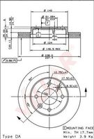 VILLAR 6280534 - Lado de montaje: Eje delantero<br>Variante de equipamiento: + solid disc<br>Altura [mm]: 41<br>Peso [kg]: 7,373<br>Tipo de disco de frenos: macizo<br>Espesor de disco de frenos [mm]: 12<br>Espesor mínimo [mm]: 10,5<br>Diámetro exterior [mm]: 238<br>Número de orificios: 4<br>Diámetro de centrado [mm]: 61<br>Par apriete [Nm]: 90<br>Artículo complementario / información complementaria 2: con tornillos<br>