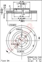 VILLAR 6280554 - Lado de montaje: Eje delantero<br>Variante de equipamiento: + solid disc<br>Dinámica de frenado / conducción: para vehículos sin ABS<br>Altura [mm]: 41<br>Peso [kg]: 7,373<br>Tipo de disco de frenos: macizo<br>Espesor de disco de frenos [mm]: 12<br>Espesor mínimo [mm]: 10,5<br>Diámetro exterior [mm]: 238<br>Número de orificios: 4<br>Diámetro de centrado [mm]: 61<br>Par apriete [Nm]: 90<br>Artículo complementario / información complementaria 2: con tornillos<br>