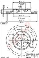 VILLAR 6280427 - año construcción desde: 07/1993<br>año construcción hasta: 02/1996<br>Lado de montaje: Eje trasero<br>Tipo de disco de frenos: macizo<br>Superficie: revestido<br>Diámetro exterior [mm]: 278<br>Espesor de disco de frenos [mm]: 9<br>Diámetro de centrado [mm]: 67<br>Altura [mm]: 55,6<br>Espesor mínimo [mm]: 7,3<br>Llanta, nº de taladros: 5<br>Cantidad de agujeros de fijación: 1<br>Cantidad taladros 1: 1<br>Peso [kg]: 7,71<br>