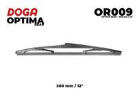 DOGA OR009 - Adaptador de ajuste: 2118<br>Tipo de escobilla: Escobillas con arco<br>Longitud [mm]: 300<br>Longitud [pulgada]: 12<br>Lado de montaje: posterior<br>