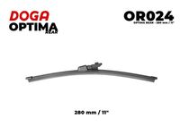 DOGA OR024 - Adaptador de ajuste: 1277<br>Tipo de escobilla: Escobillas con arco<br>Longitud 1 [mm]: 280<br>Longitud [pulgada]: 11<br>Lado de montaje: posterior<br>