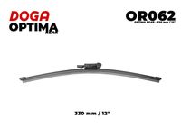 DOGA OR062 - Adaptador de ajuste: 1267<br>Tipo de escobilla: Escobillas con arco<br>Longitud 1 [mm]: 330<br>Longitud [pulgada]: 13<br>Lado de montaje: posterior<br>