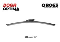 DOGA OR063 - Adaptador de ajuste: 1267<br>Tipo de escobilla: Escobillas con arco<br>Longitud 1 [mm]: 280<br>Longitud [pulgada]: 11<br>Lado de montaje: posterior<br>