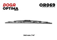 DOGA OR069 - Lado de montaje: delante<br>Unidad de cantidad: Juego<br>Longitud 1 [mm]: 550<br>Longitud 2 [mm]: 500<br>Tipo de escobilla: Escobilla con hoja plana<br>Vehículo con dirección a la izquierda / derecha: para vehic. dirección izquierda<br>