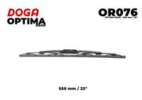 DOGA OR076 - Lado de montaje: lado del conductor<br>Adaptador de ajuste: A<br>Tipo de escobilla: Escobilla con hoja plana<br>Lado de montaje: delante<br>Longitud [mm]: 600<br>Longitud [pulgada]: 24<br>