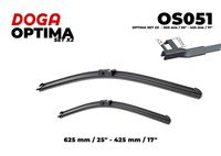 DOGA OS051 - año construcción desde: 11/2008<br>año construcción hasta: 12/2011<br>Artículo complementario / información complementaria 2: para limpiaparabrisas plástico<br>Longitud [mm]: 300<br>Tipo de escobilla: Escobillas con arco<br>Lado de montaje: posterior<br>